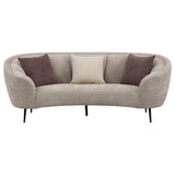 Ellorie 2-piece Upholstered Curved Sofa Set Beige 504837-S2 - Ella Furniture