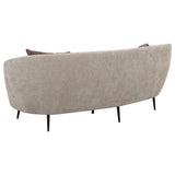 Ellorie 2-piece Upholstered Curved Sofa Set Beige 504837-S2 - Ella Furniture