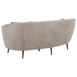 Ellorie 2-piece Upholstered Curved Sofa Set Beige 504837-S2 - Ella Furniture