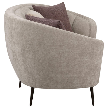 Ellorie 3-piece Upholstered Curved Sofa Set Beige 504837-S3 - Ella Furniture