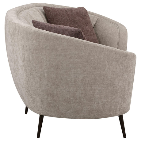 Ellorie 3-piece Upholstered Curved Sofa Set Beige 504837-S3 - Ella Furniture