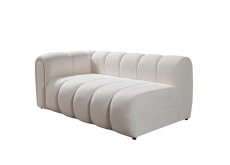 Elly Ivory Boucle Raf Sectional - Ella Furniture
