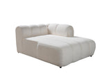 Elly Ivory Boucle Raf Sectional - Ella Furniture