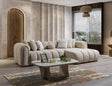 Elly Sand Boucle Raf Sectional - Ella Furniture