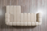 Elly Sand Boucle Raf Sectional - Ella Furniture