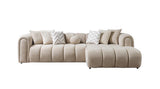 Elly Sand Boucle Raf Sectional - Ella Furniture