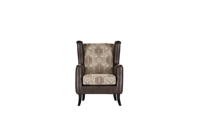 Elmbrook Upholstered Wingback Accent Club Chair Brown 903080 - Ella Furniture