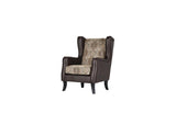 Elmbrook Upholstered Wingback Accent Club Chair Brown 903080 - Ella Furniture