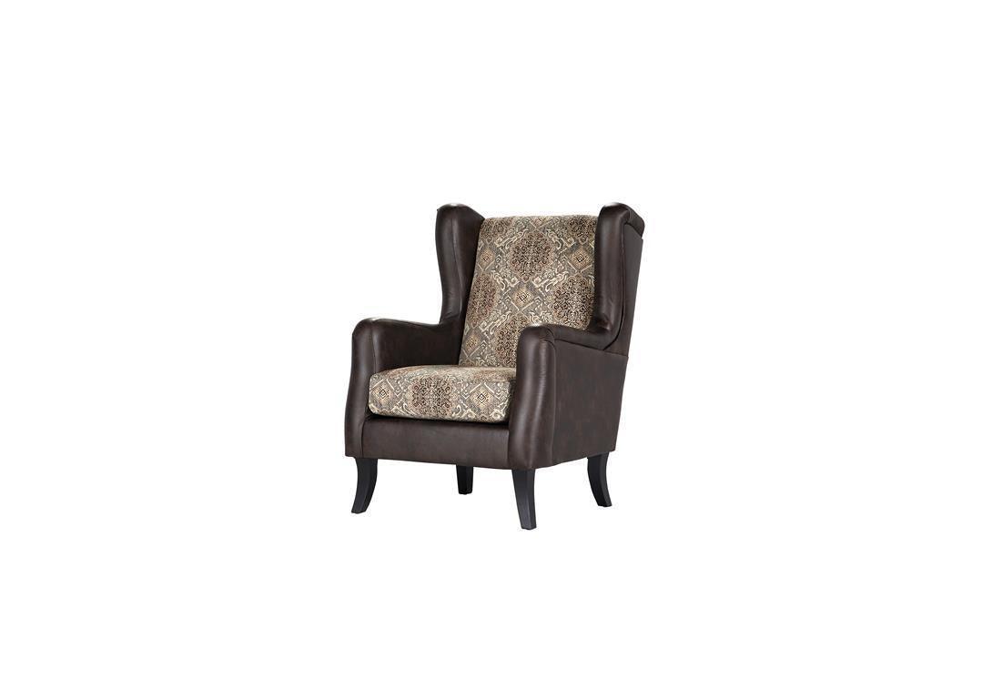 Elmbrook Upholstered Wingback Accent Club Chair Brown 903080 - Ella Furniture