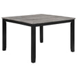 Elodie Counter Height Dining Table With Extension Leaf Grey And Black 121228 - Ella Furniture