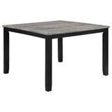 Elodie Counter Height Dining Table With Extension Leaf Grey And Black 121228 - Ella Furniture