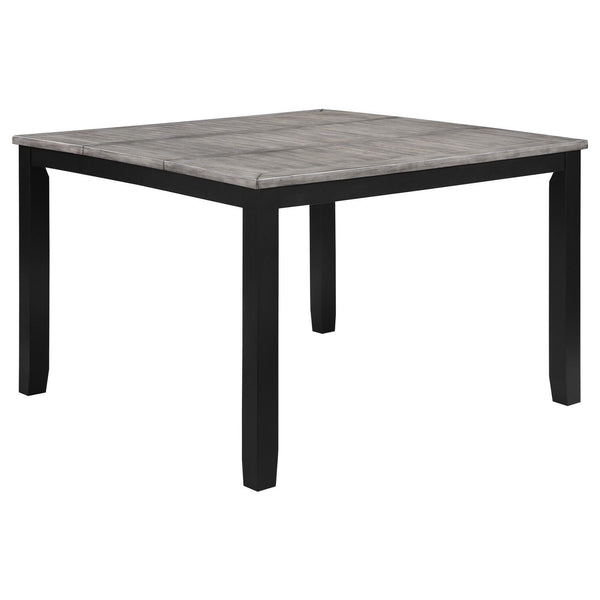 Elodie Counter Height Dining Table With Extension Leaf Grey And Black 121228 - Ella Furniture