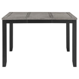 Elodie Counter Height Dining Table With Extension Leaf Grey And Black 121228 - Ella Furniture