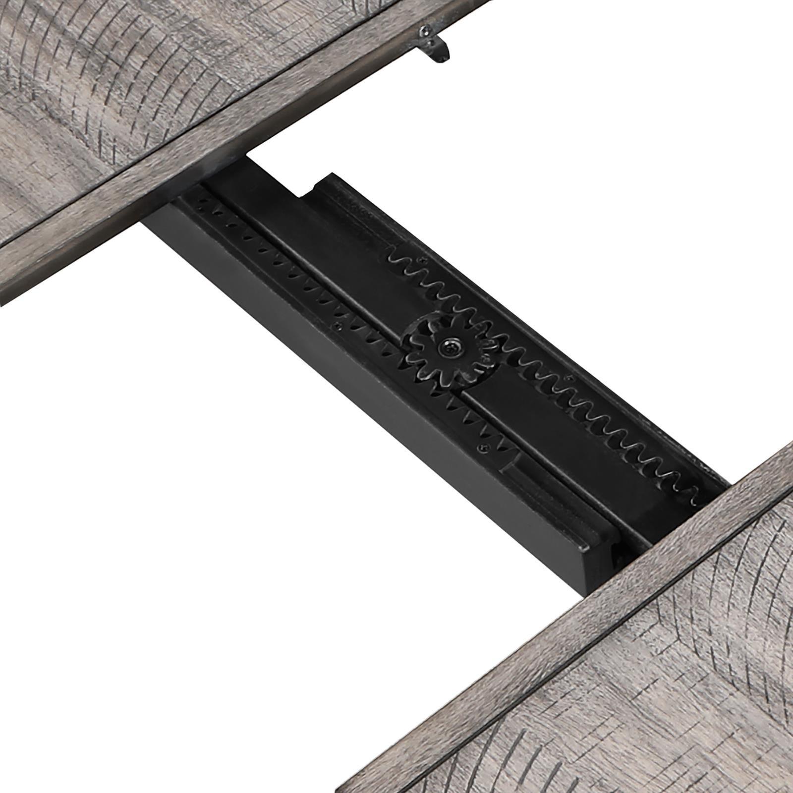Elodie Counter Height Dining Table With Extension Leaf Grey And Black 121228 - Ella Furniture