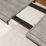 Elodie Rectangular Dining Table With Extension Grey And Black 121221 - Ella Furniture