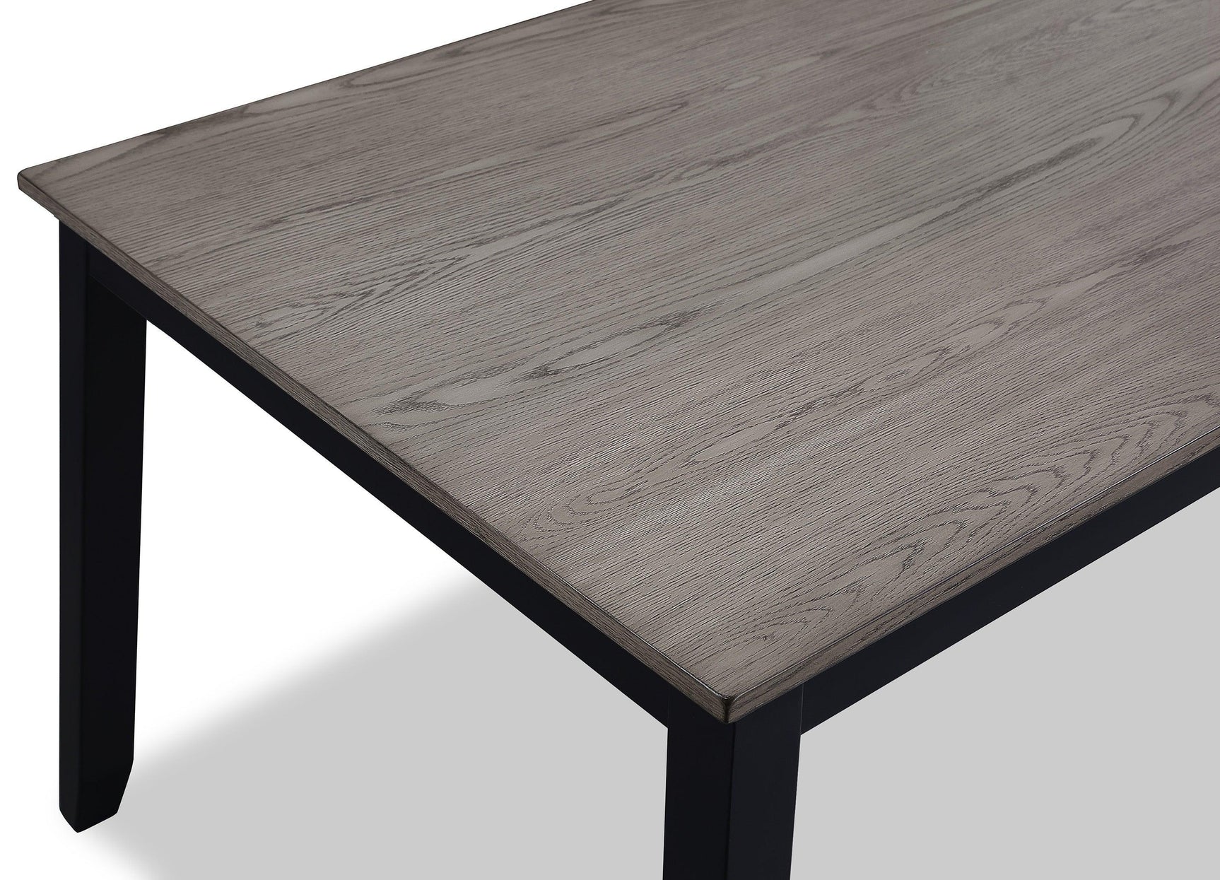 Eloise Black/Light Gray Modern Solid Wood And Veneers Fabric Upholstered Dining Room Set - Ella Furniture