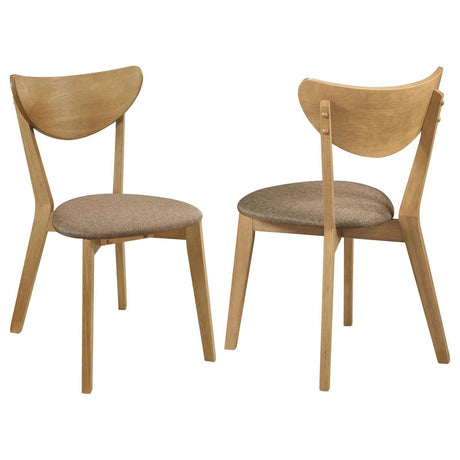 Elowen Dining Side Chair Light Walnut And Brown (Set Of 2) 108442 - Ella Furniture