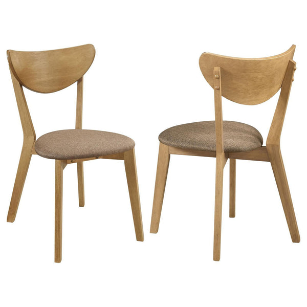 Elowen Dining Side Chair Light Walnut And Brown (Set Of 2) 108442 - Ella Furniture