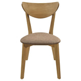 Elowen Dining Side Chair Light Walnut And Brown (Set Of 2) 108442 - Ella Furniture