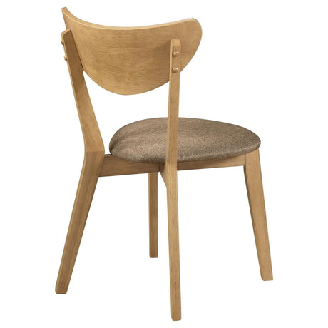 Elowen Dining Side Chair Light Walnut And Brown (Set Of 2) 108442 - Ella Furniture