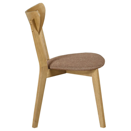 Elowen Dining Side Chair Light Walnut And Brown (Set Of 2) 108442 - Ella Furniture