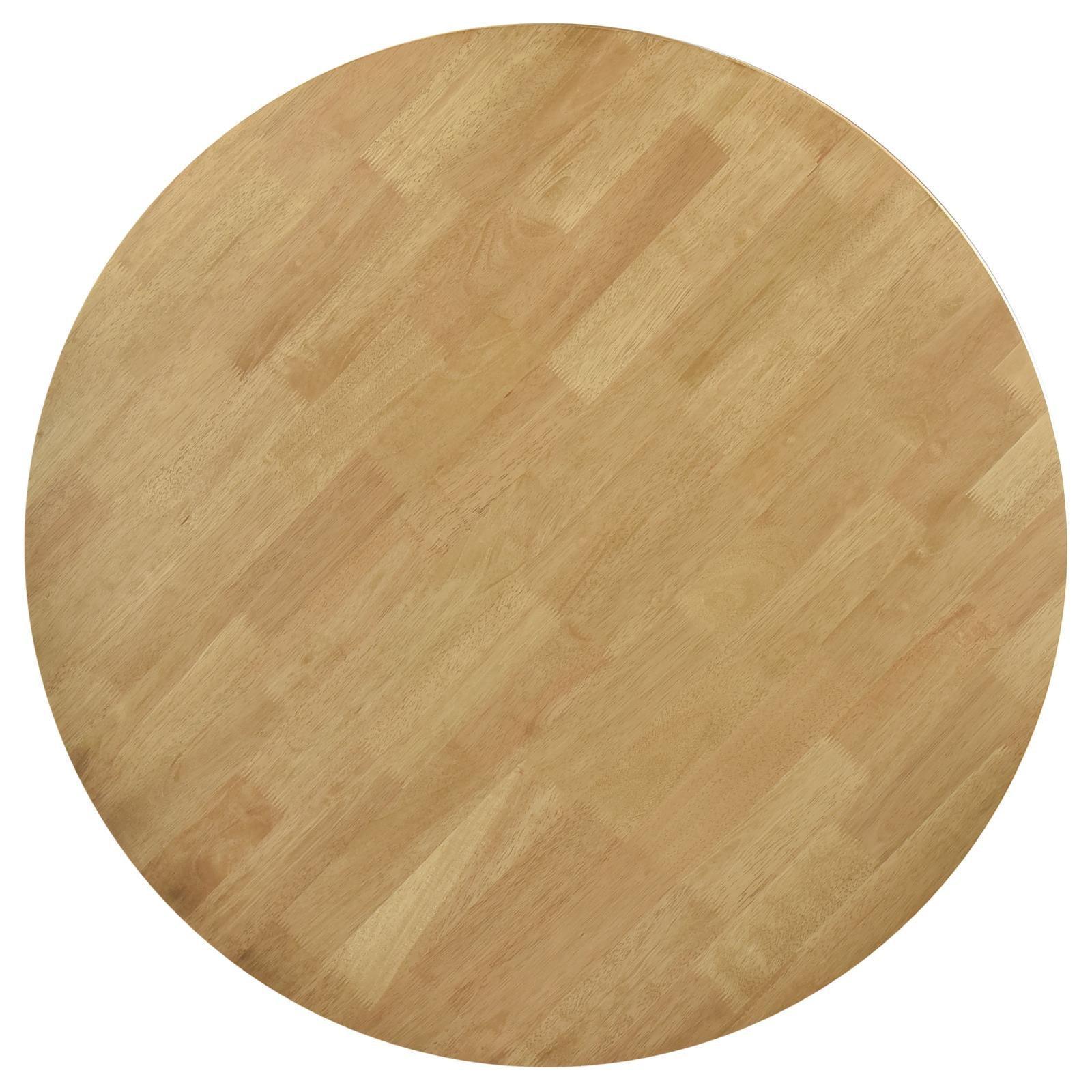 Elowen Round Solid Wood Dining Table Light Walnut 108440 - Ella Furniture