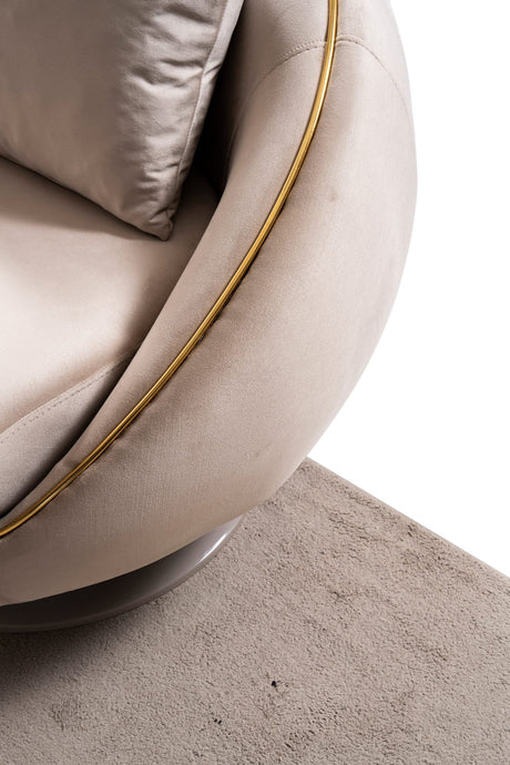 Elysium Sofa, Loveseat, and Chair Set with Sculptural Curved Silhouettes view 20