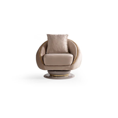 Elysium Sofa, Loveseat, and Chair Set with Sculptural Curved Silhouettes view 26
