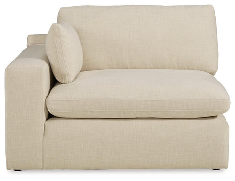 Elyza Linen 2-Piece Sectional With Ottoman - Ella Furniture