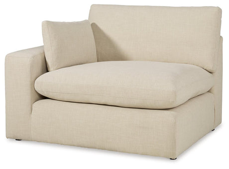 Elyza Linen 2-Piece Sectional With Ottoman - Ella Furniture