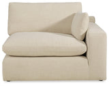 Elyza Linen 2-Piece Sectional With Ottoman - Ella Furniture