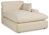 Elyza Linen 3-Piece Sectional With Ottoman PKG012966 - 10006S4 | 1000608 - Ella Furniture