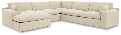 Elyza Linen 5-Piece Sectional With Ottoman PKG012968 - 10006S6 | 1000608 - Ella Furniture