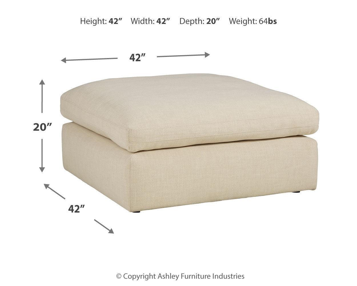 Elyza Linen 5-Piece Sectional With Ottoman PKG012969 - 10006S7 | 1000608 - Ella Furniture