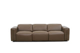Ember Brown Italian Leather Match 2-Piece Power Reclining Sofa and Loveseat Set view 5