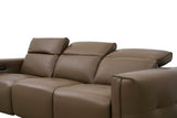 Ember Brown Italian Leather Match 2-Piece Power Reclining Sofa and Loveseat Set view 12