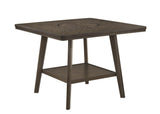 Ember Brown Modern Solid Wood And Veneers Fabric Counter Height Dining Room Set - Ella Furniture