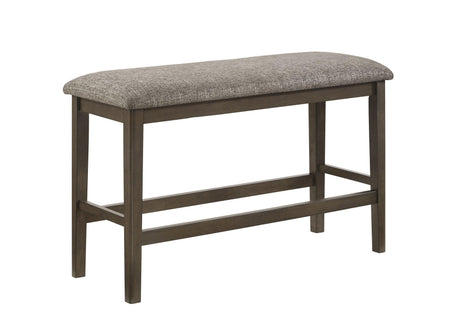 Ember Brown Modern Solid Wood And Veneers Fabric Counter Height Dining Room Set - Ella Furniture