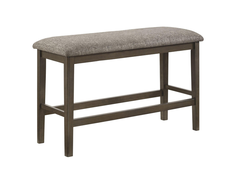 Ember Brown Modern Solid Wood And Veneers Fabric Counter Height Dining Room Set - Ella Furniture