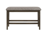 Ember Brown Modern Solid Wood And Veneers Fabric Counter Height Dining Room Set - Ella Furniture