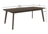 Ember Brown Transitional Wood And Veneers Dining Room Set - Ella Furniture