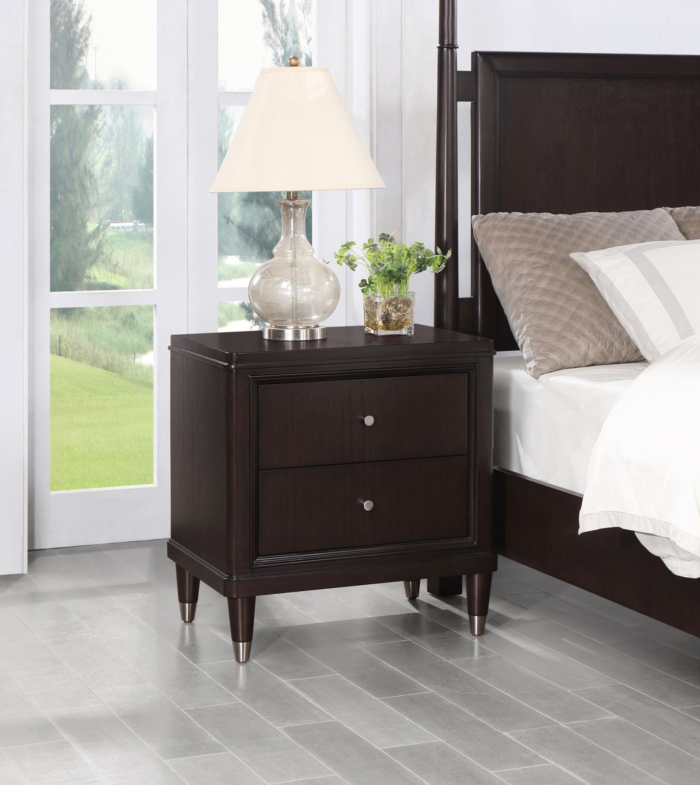 Emberlyn 2-Drawer Nightstand Bedside Table Brown 223062 - Ella Furniture