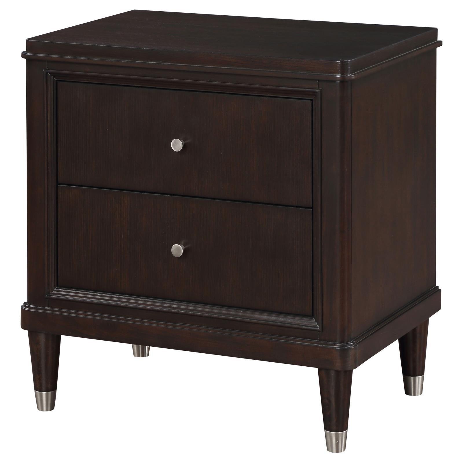 Emberlyn 2-Drawer Nightstand Bedside Table Brown 223062 - Ella Furniture