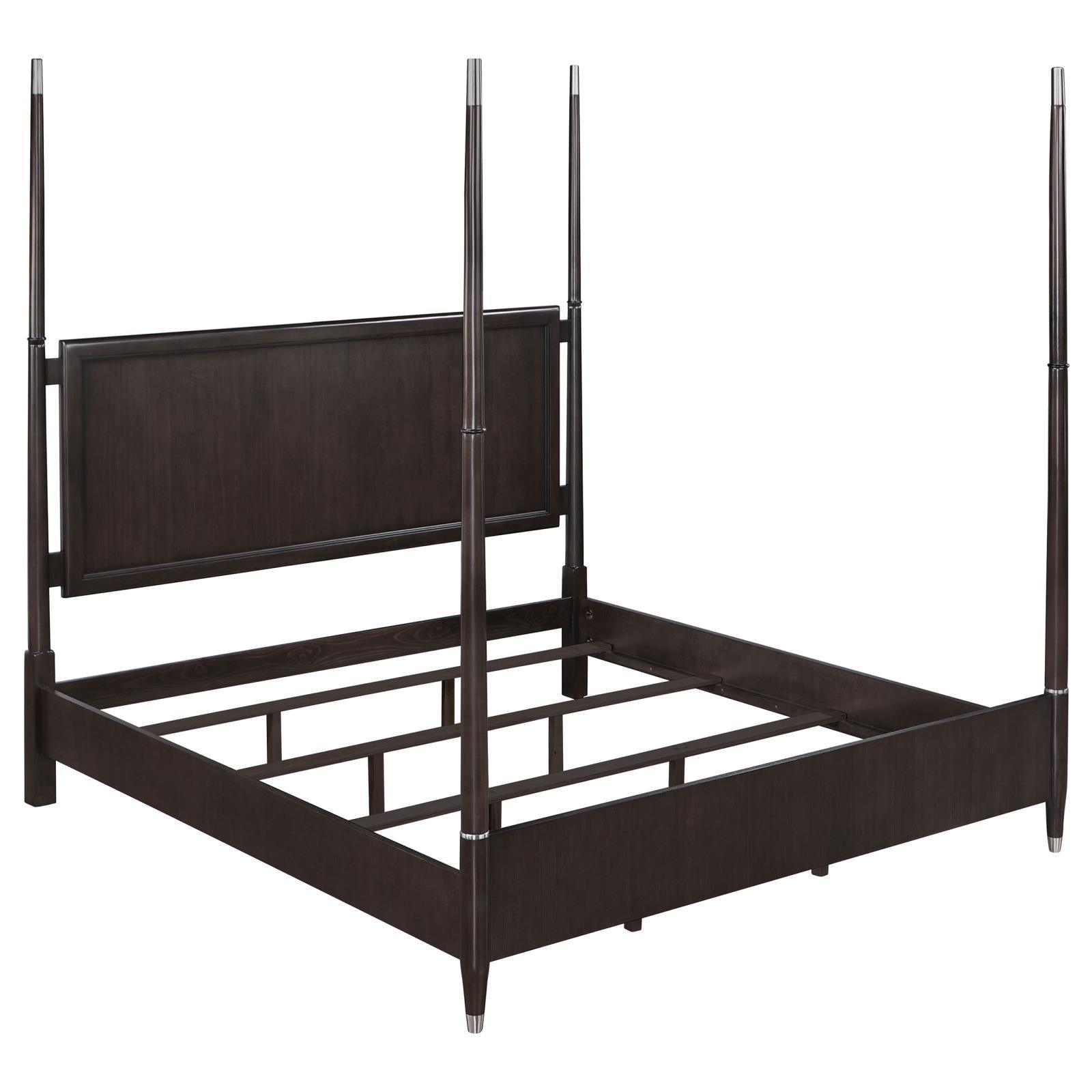 Emberlyn Queen Poster Bed Brown 223061Q - Ella Furniture