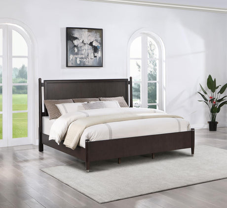 Emberlyn Queen Poster Bed Brown 223061Q - Ella Furniture