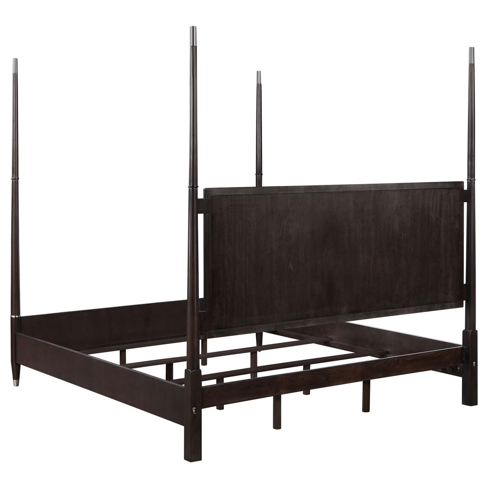 Emberlyn Queen Poster Bed Brown 223061Q - Ella Furniture