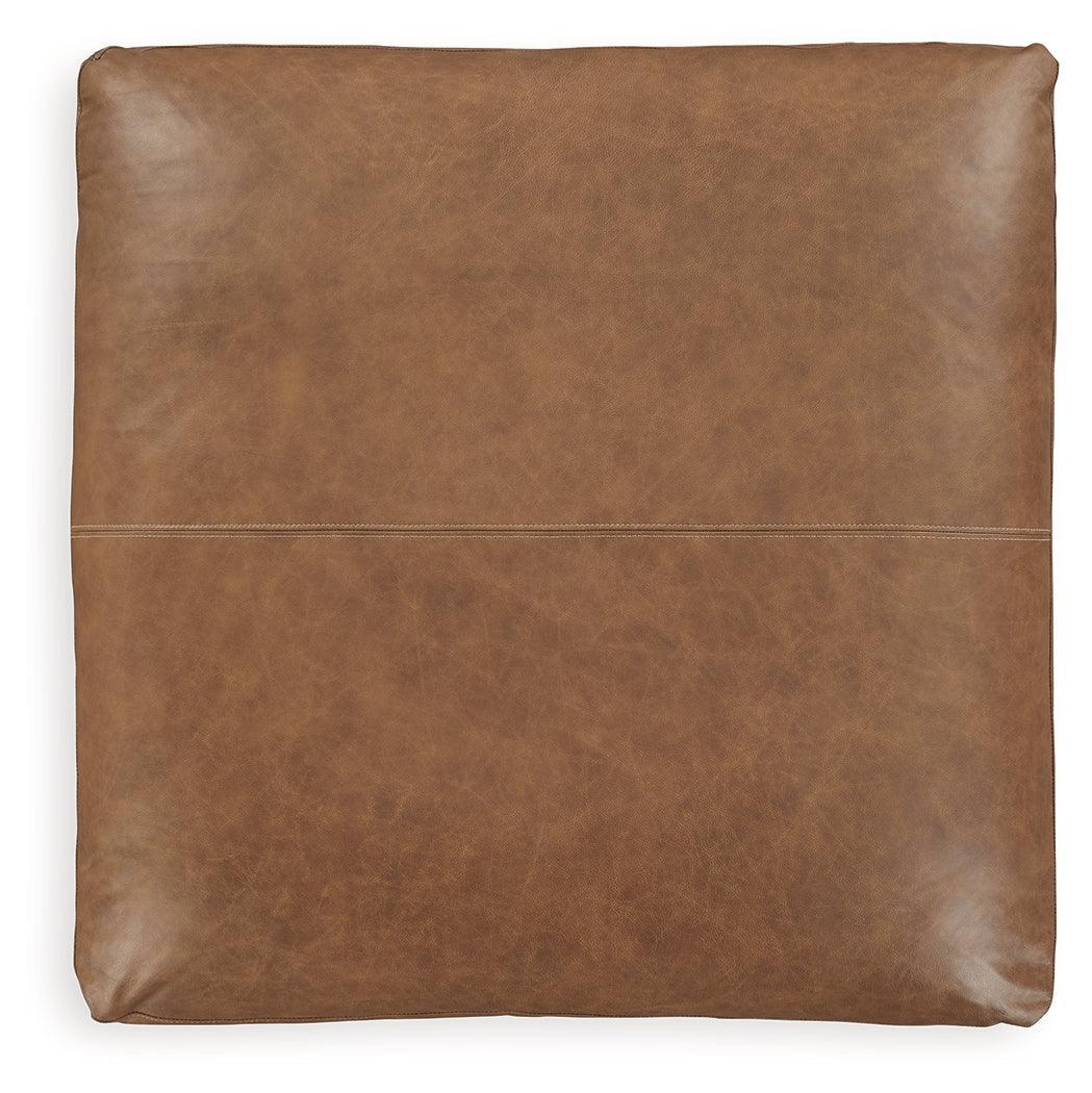 Emilia Caramel 4-Piece Sectional With Ottoman - Ella Furniture