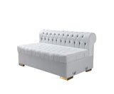 Emma Pearl Velvet Double Chaise Sectional - Ella Furniture