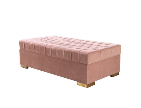 Emma Pink Velvet Double Chaise Sectional - Ella Furniture