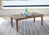 Emmeline Brown Outdoor Coffee Table With 2 End Tables - Ella Furniture